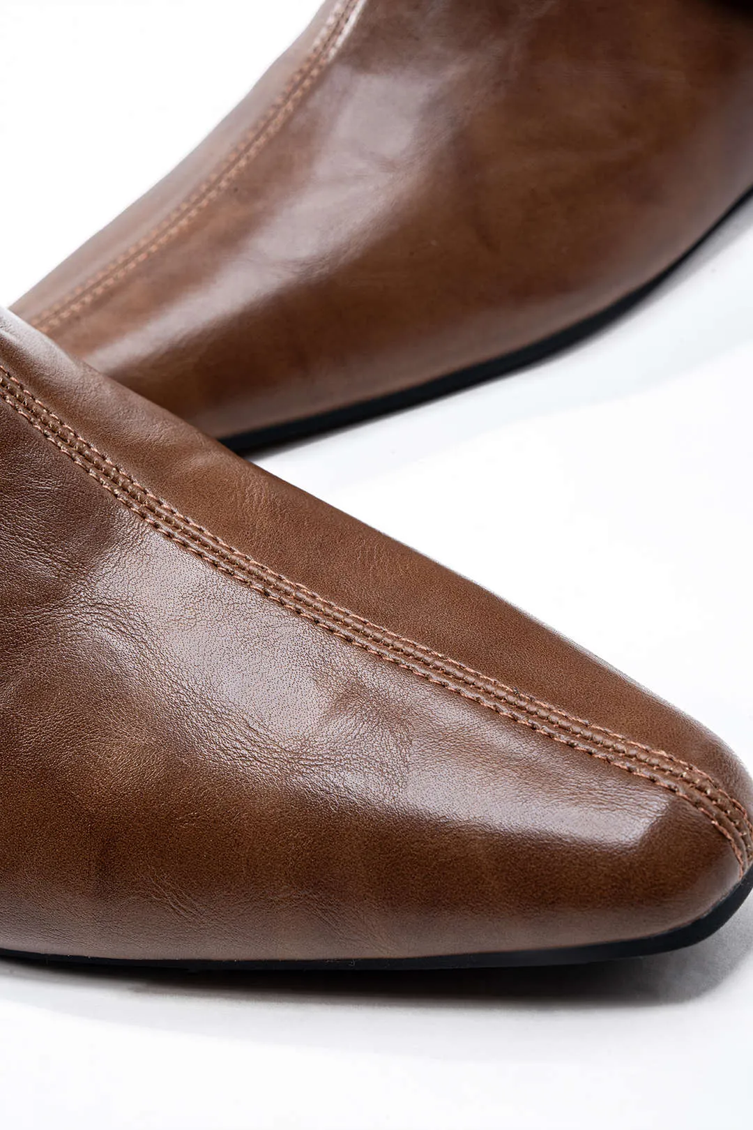 Leather Buckle Pointed Knee High Boots sold by Micas product image thumbnail 4