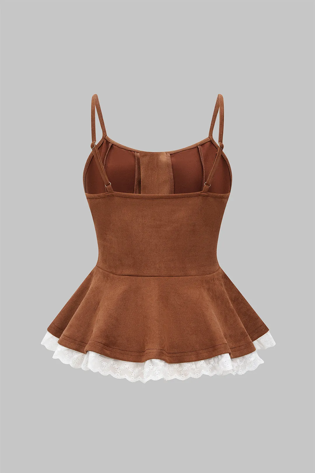 Tie-Up Ruffle Hem Cami Top sold by Micas product image thumbnail 2