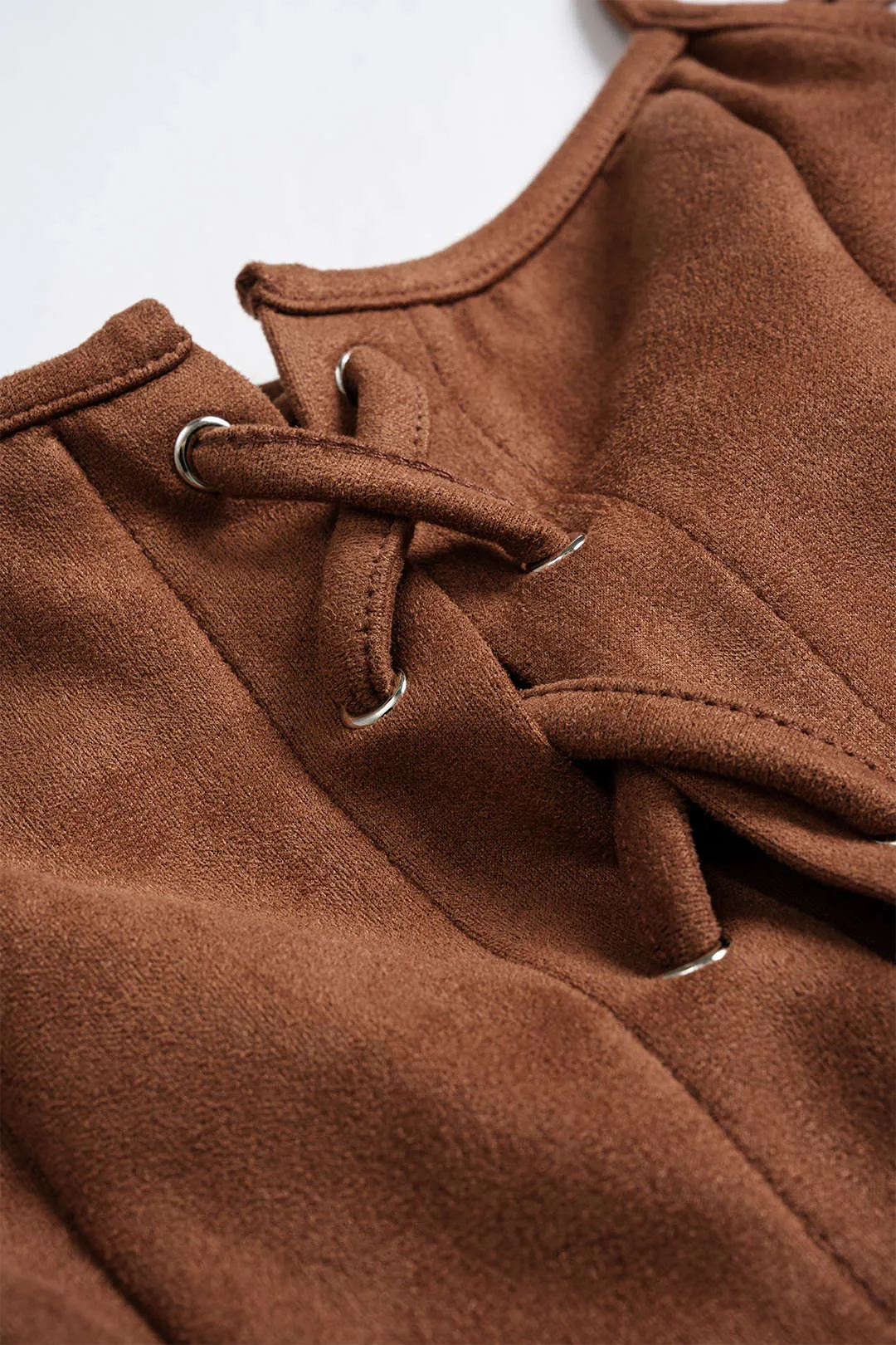 Tie-Up Ruffle Hem Cami Top sold by Micas product image thumbnail 3