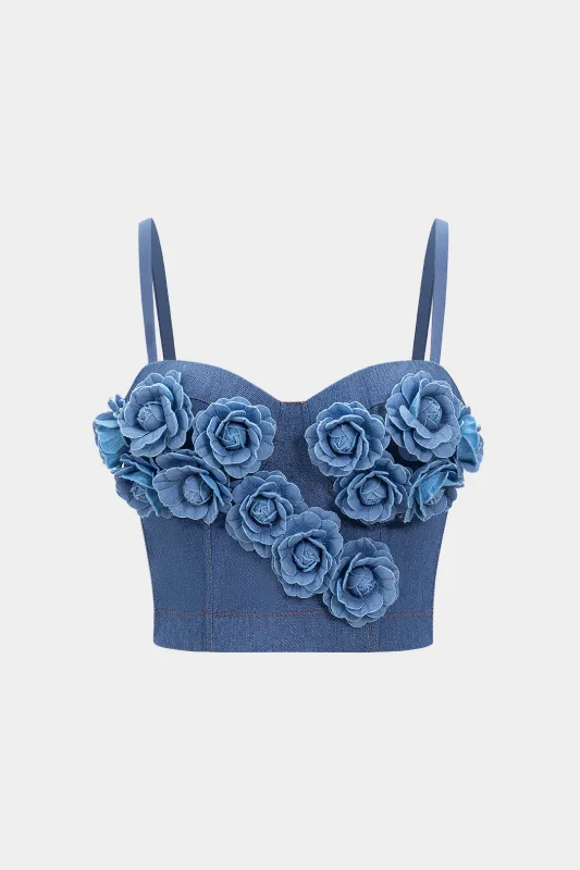 3D Floral Slip Cami Top sold by Micas