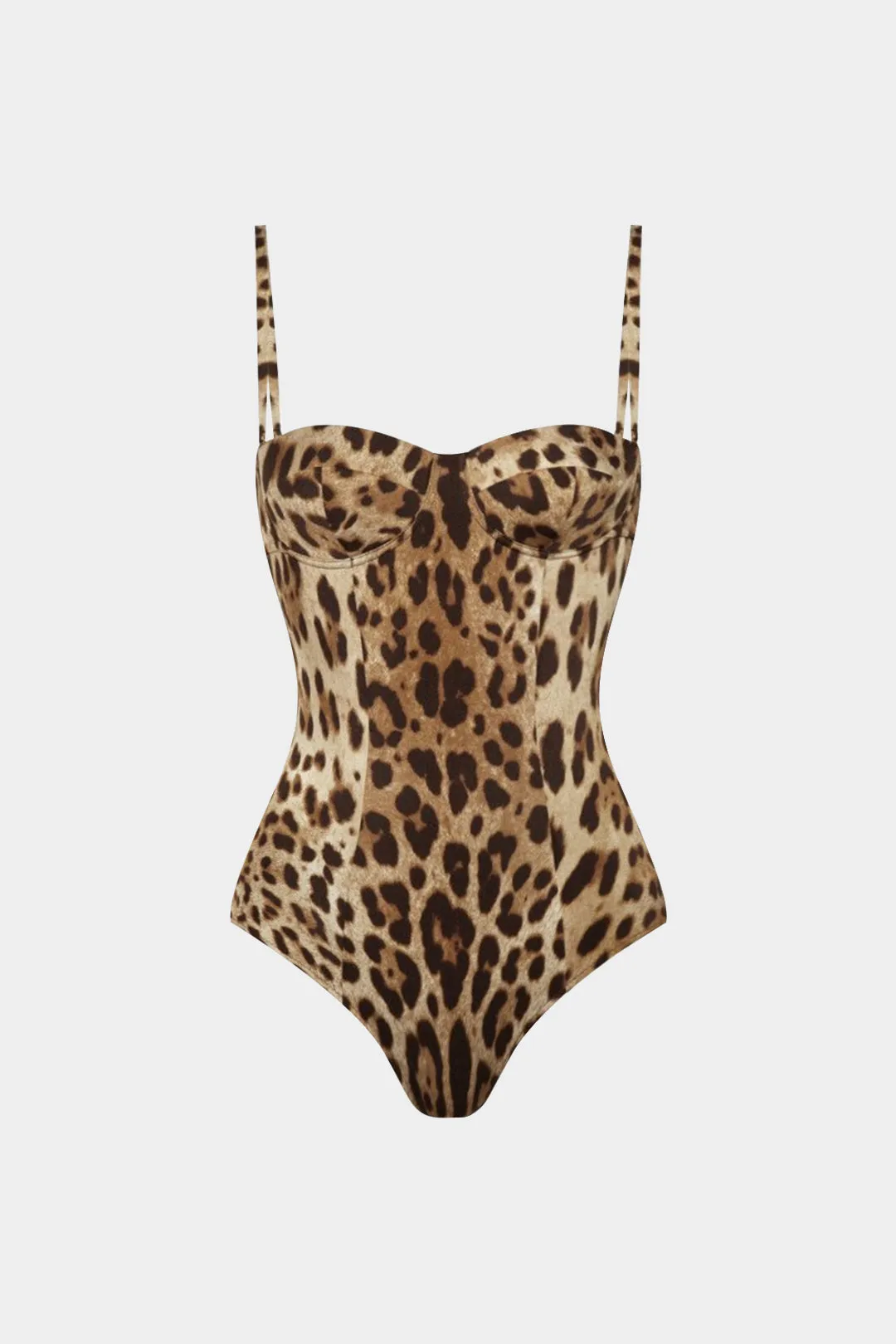 Leopard Print Slip Sleeveless Bodysuit sold by Micas