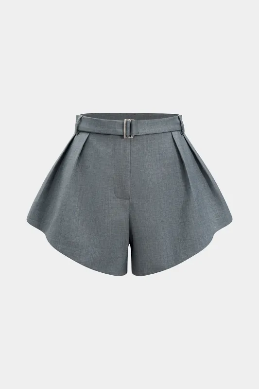 Solid Wide Leg Shorts sold by Micas