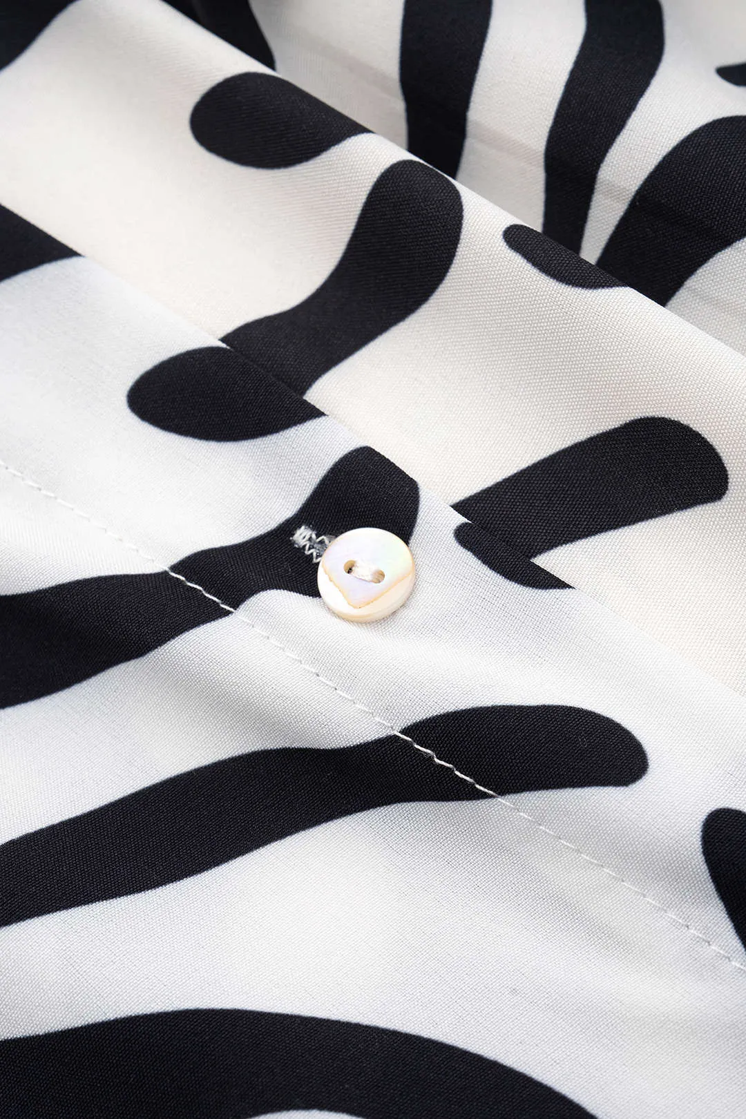 Zebra Print Long-Sleeve Shirt And Pleated Skirt Set sold by Micas product image thumbnail 4