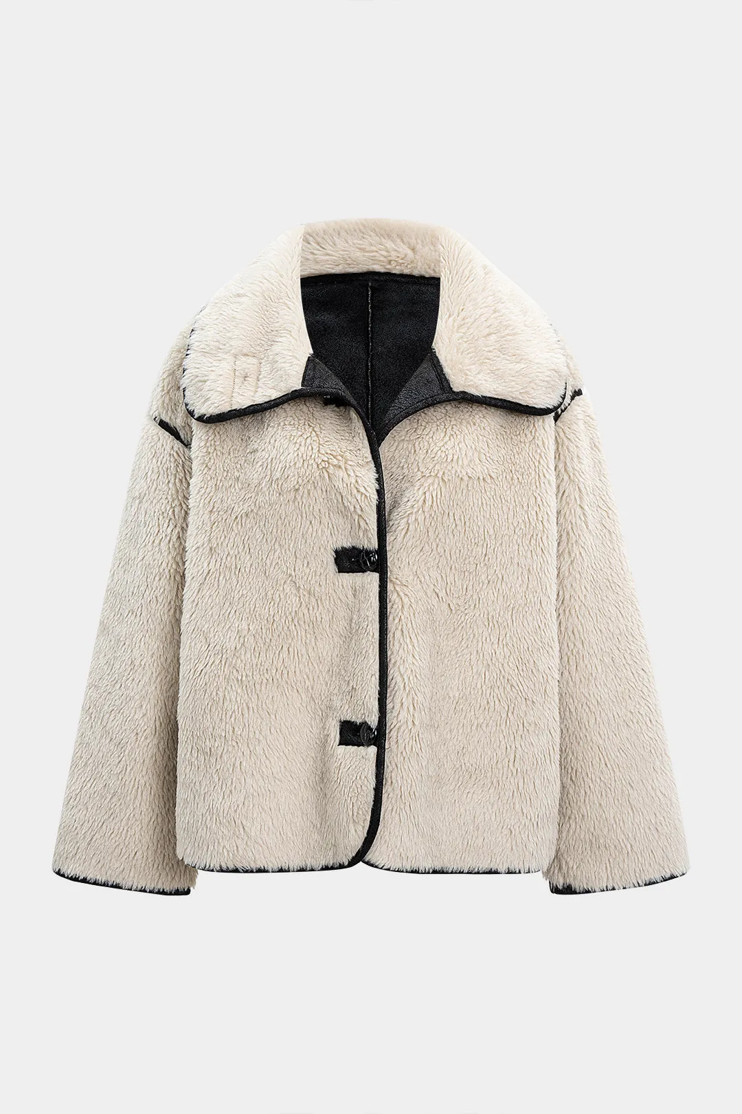 Faux Fur Patchwork Coat sold by Micas