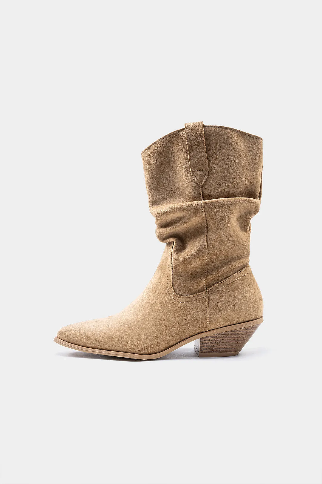 Suede Pointed Mid Calf Boots sold by Micas product image thumbnail 2