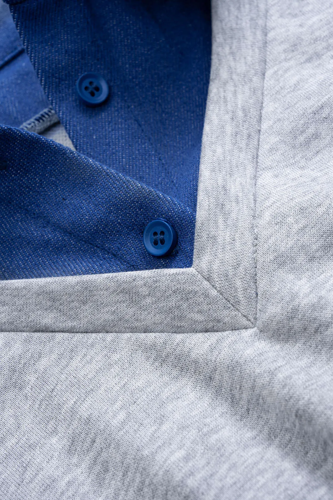 Contrast Patchwork Long-Sleeve Top And Shirred Waistband Drawstring Trousers Set sold by Micas product image thumbnail 3