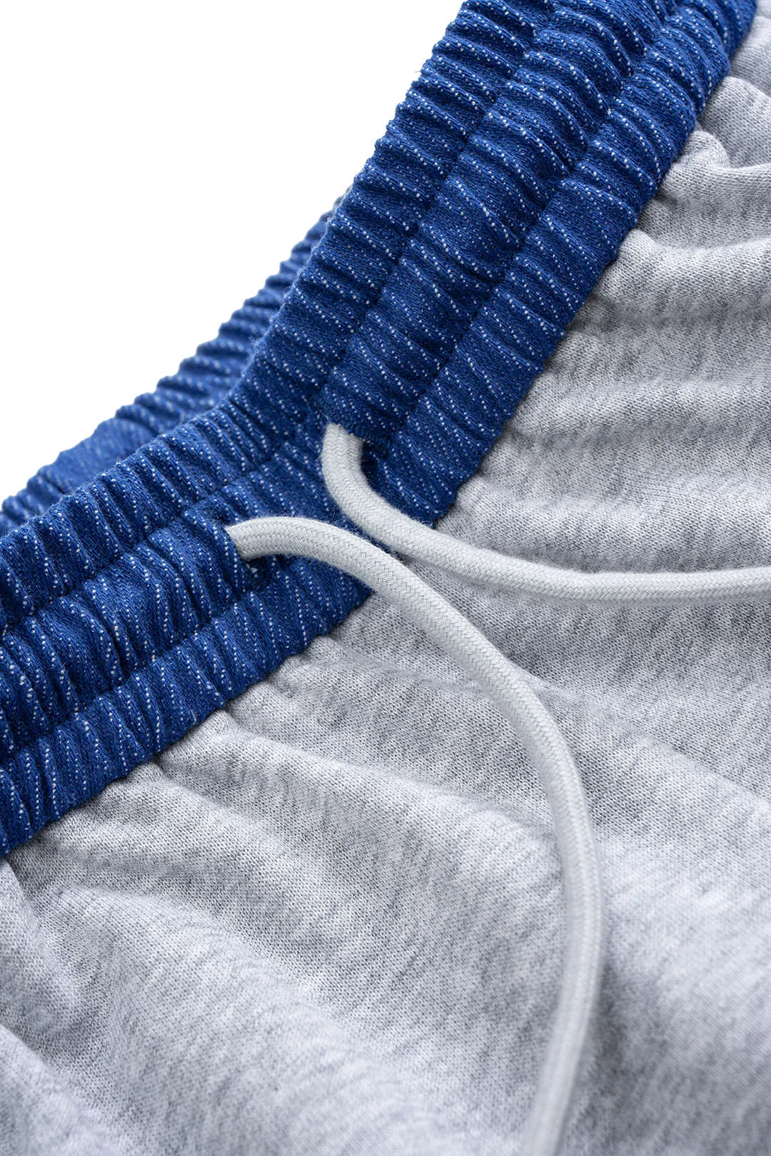 Contrast Patchwork Long-Sleeve Top And Shirred Waistband Drawstring Trousers Set sold by Micas product image thumbnail 4