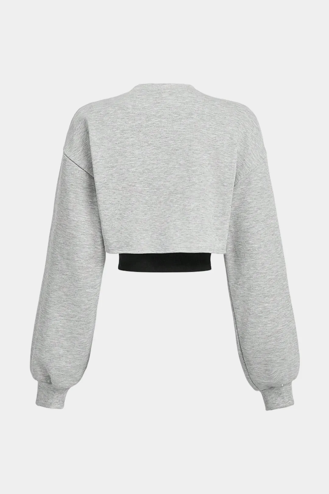 Contrast Asymmetrical Long Sleeve Sweatshirt sold by Micas product image thumbnail 2