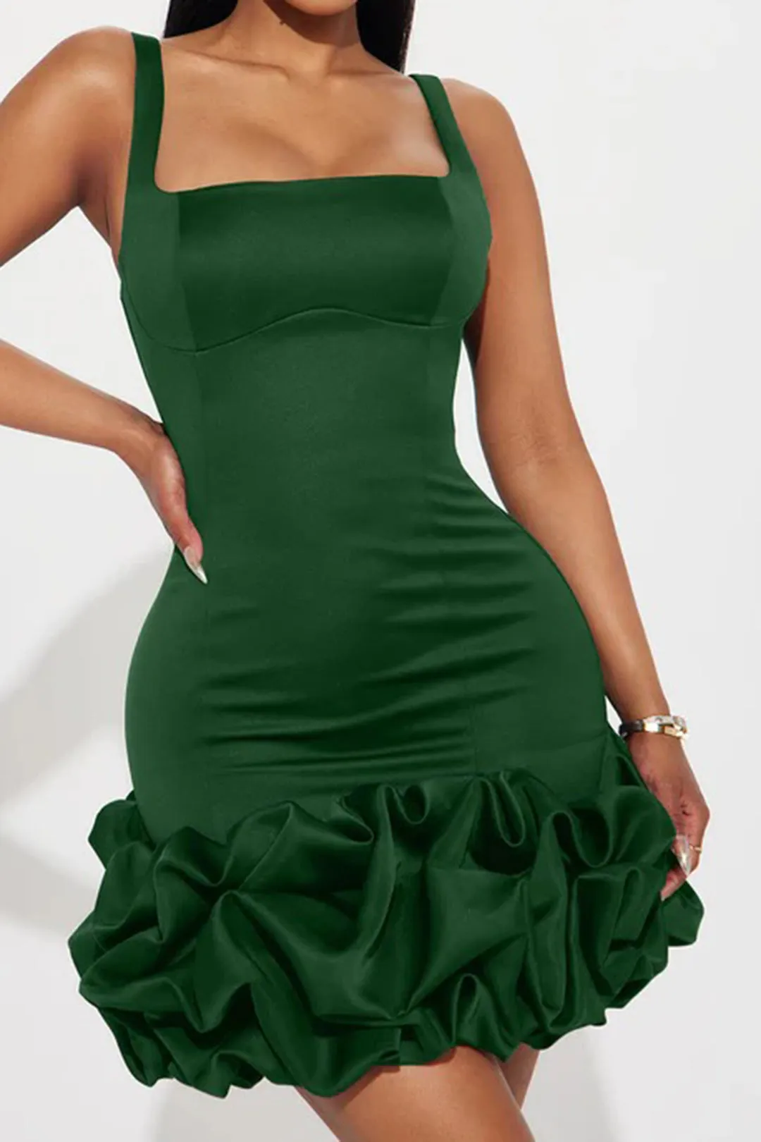 Ruffle Sleeveless Slip Mini Dress sold by Micas product image thumbnail 2