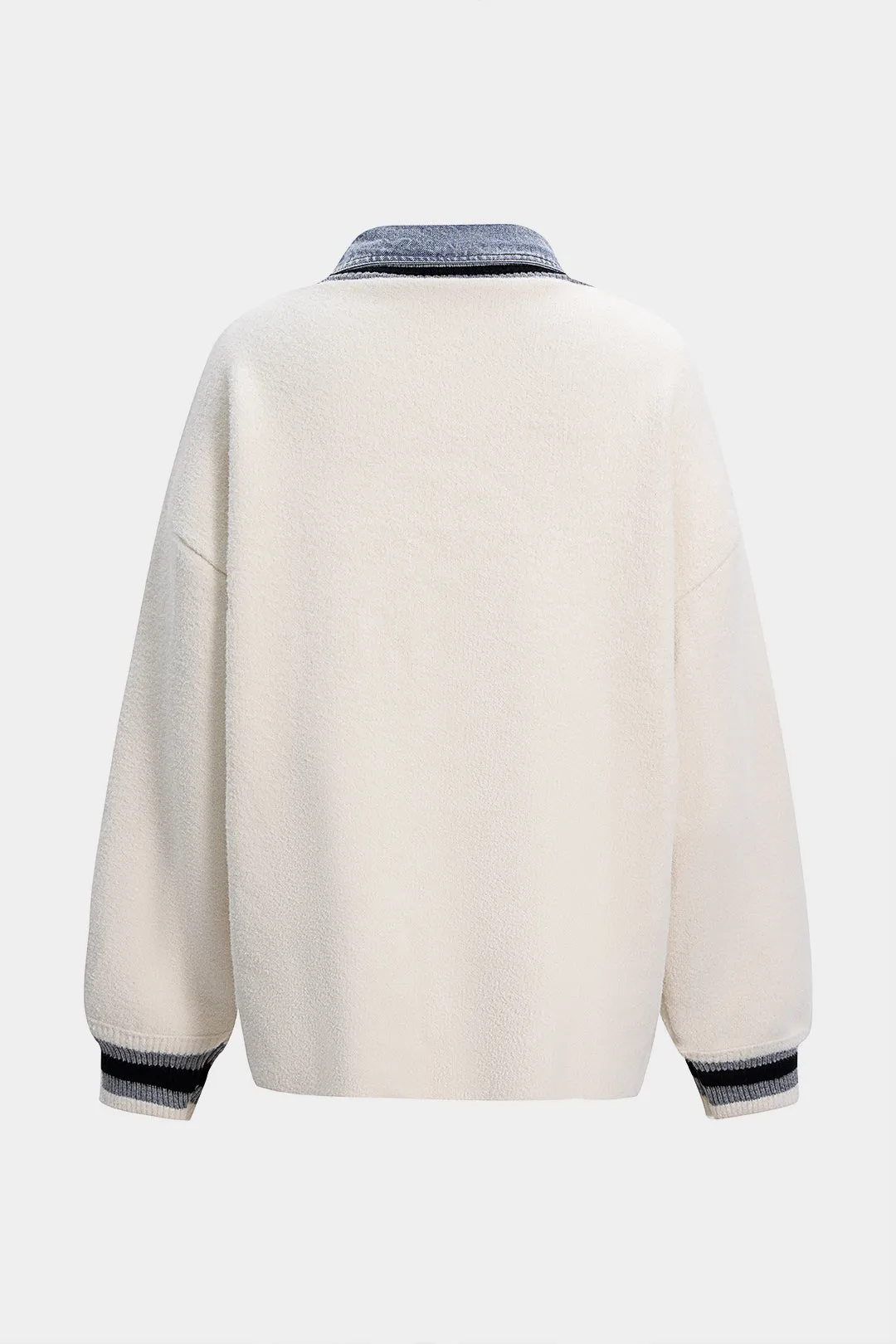 Knit Patchwork Sweater Cardigan sold by Micas product image thumbnail 2