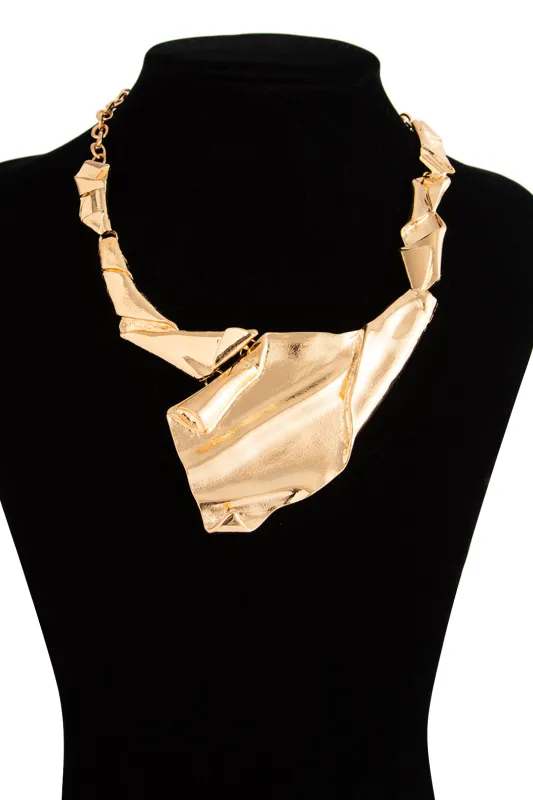 Alloy Irregular Geometric Necklace sold by Micas