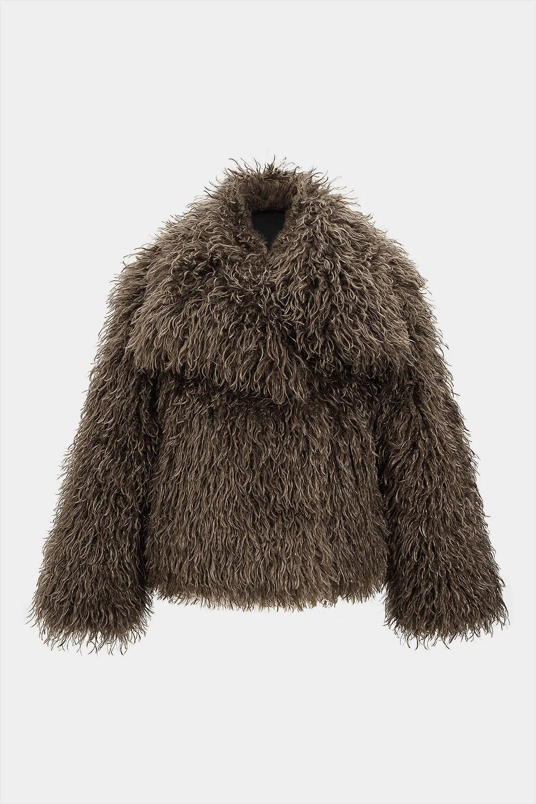 Faux Fur Cropped Coat sold by Micas