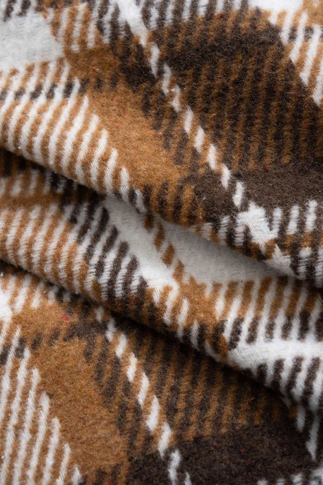 Plaid Print Knit Turtleneck Long-Sleeve Shirt sold by Micas product image thumbnail 5