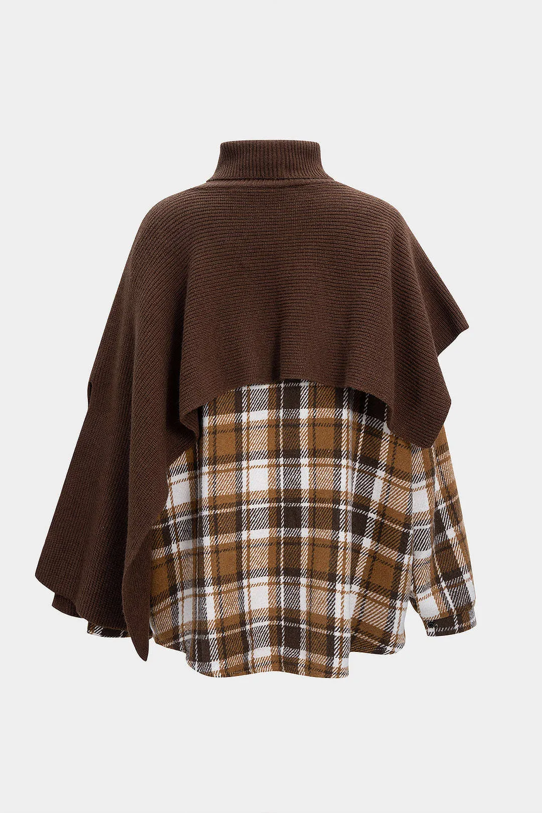 Plaid Print Knit Turtleneck Long-Sleeve Shirt sold by Micas product image thumbnail 2