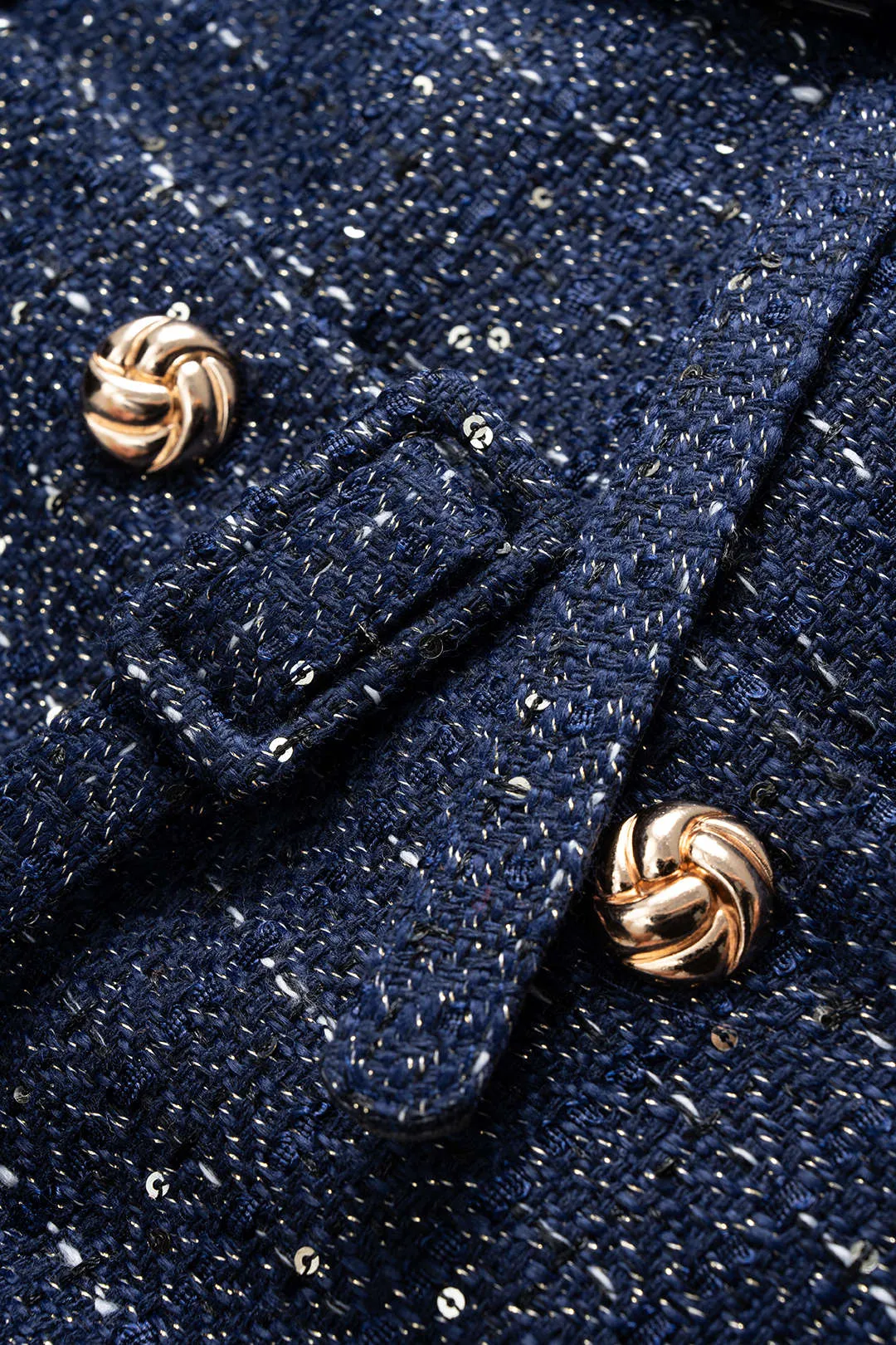 Metallic Button Belted Vest sold by Micas product image thumbnail 3