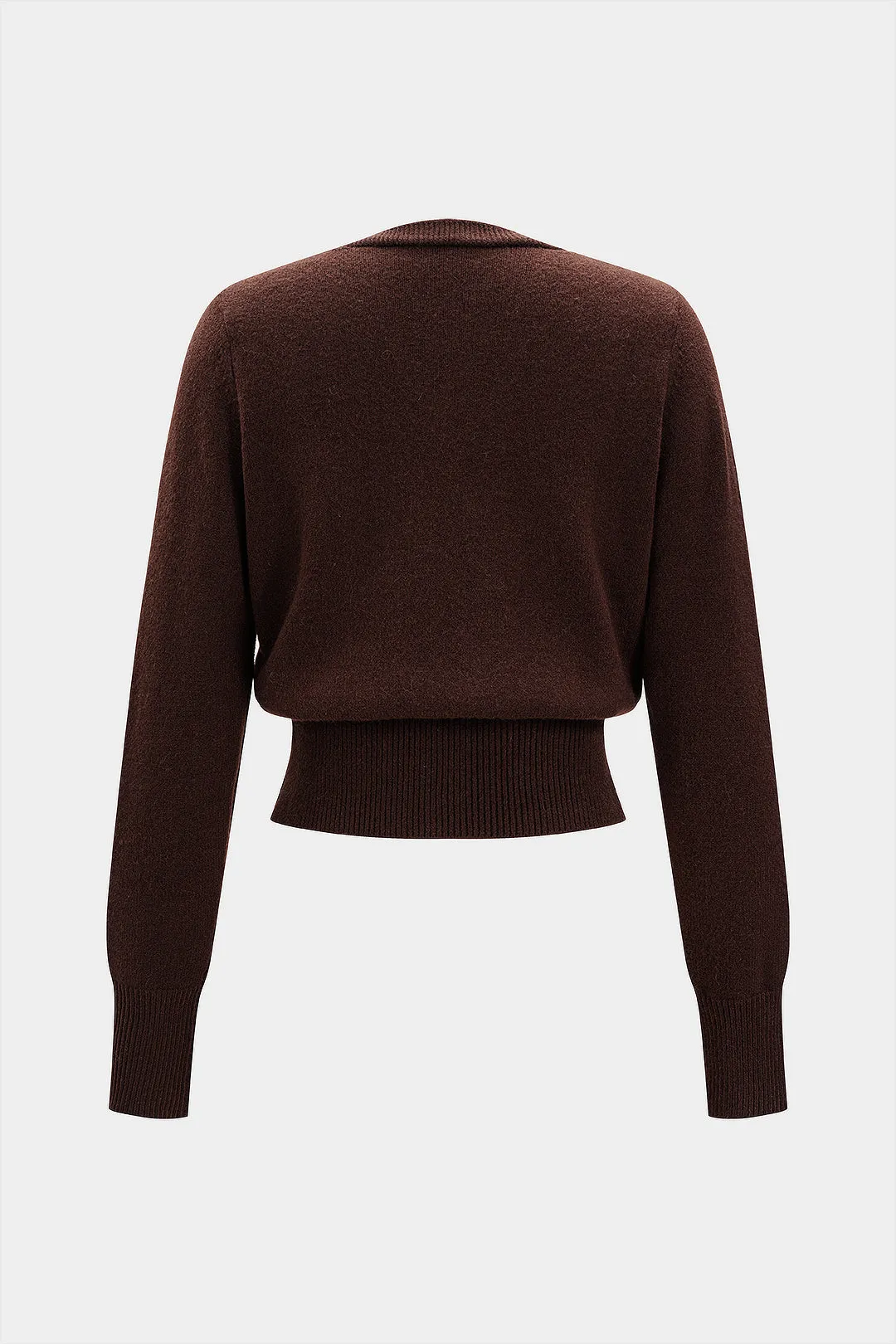 Knit Metallic Asymmetric Button Cardigan sold by Micas product image thumbnail 2