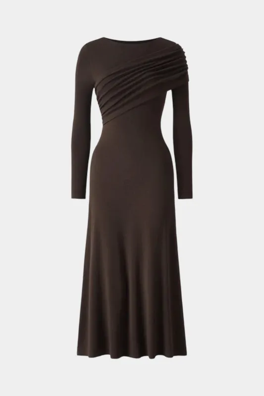 Ruched Long Sleeve Maxi Dress sold by Micas