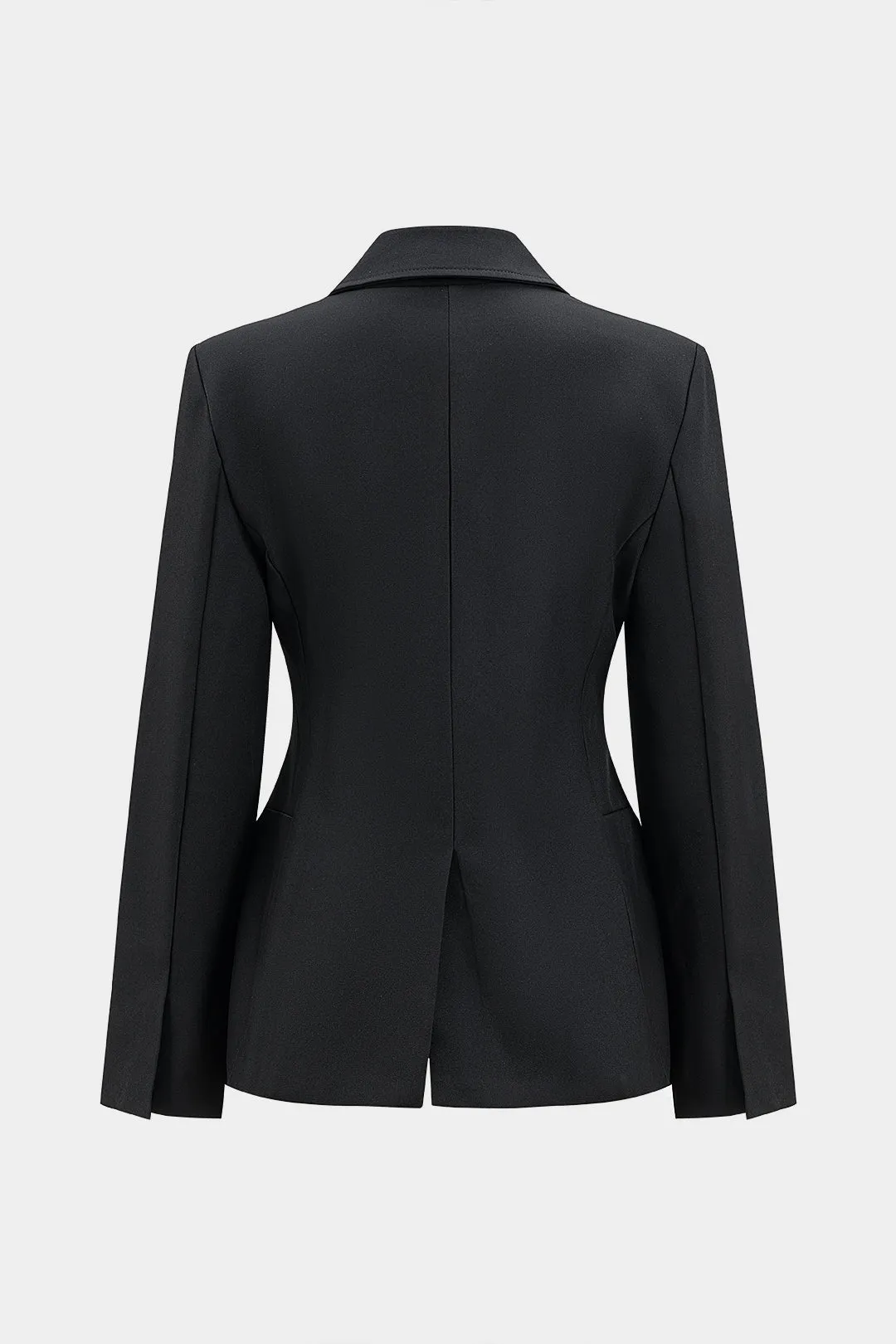 Notched Lapel Button Shoulder Pads Blazer sold by Micas product image thumbnail 2