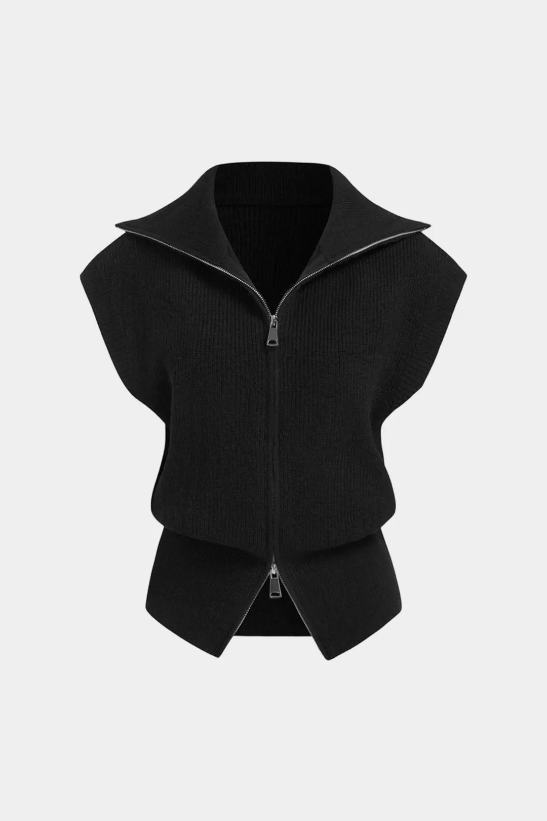 Knit Zipper Tank Top sold by Micas