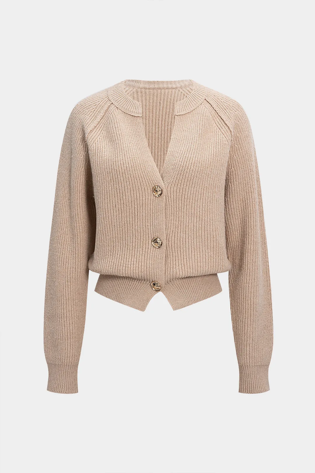 Knit Button Cardigan sold by Micas