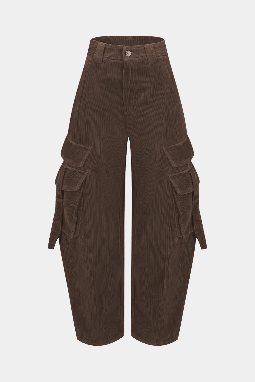 Corduroy Pocket Barrel Pants sold by Micas