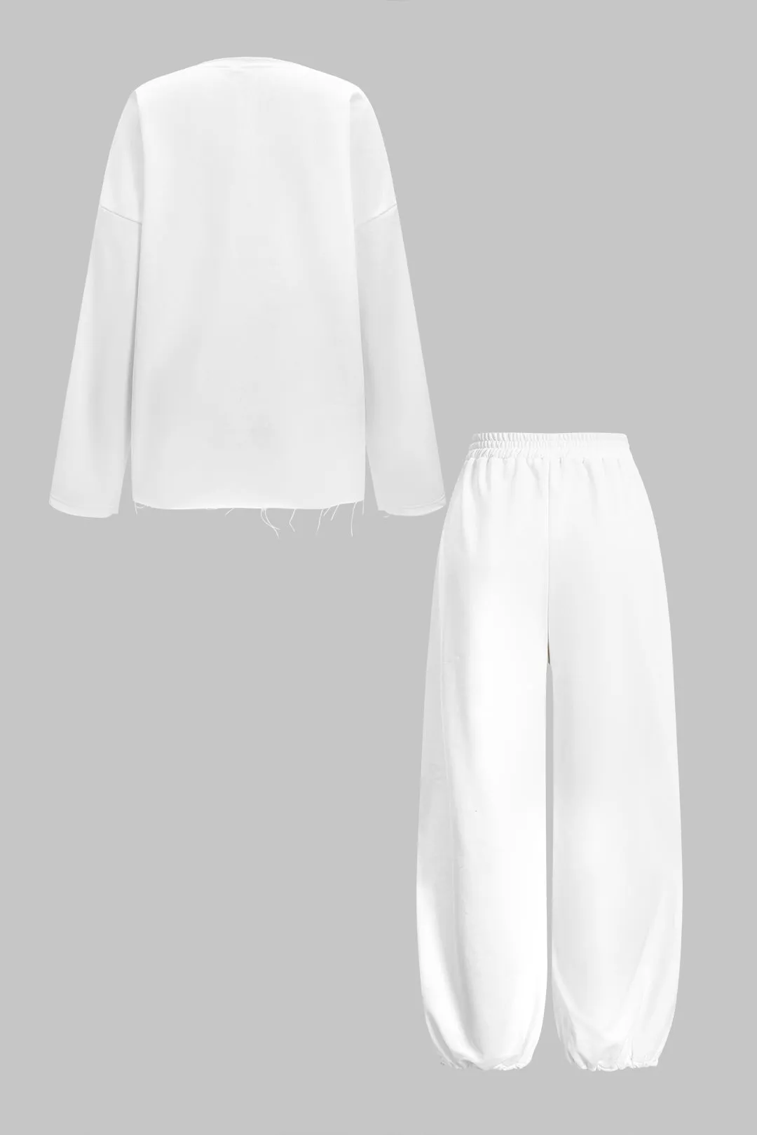 Round Neck Long-Sleeve Top And Pants Set sold by Micas product image thumbnail 2