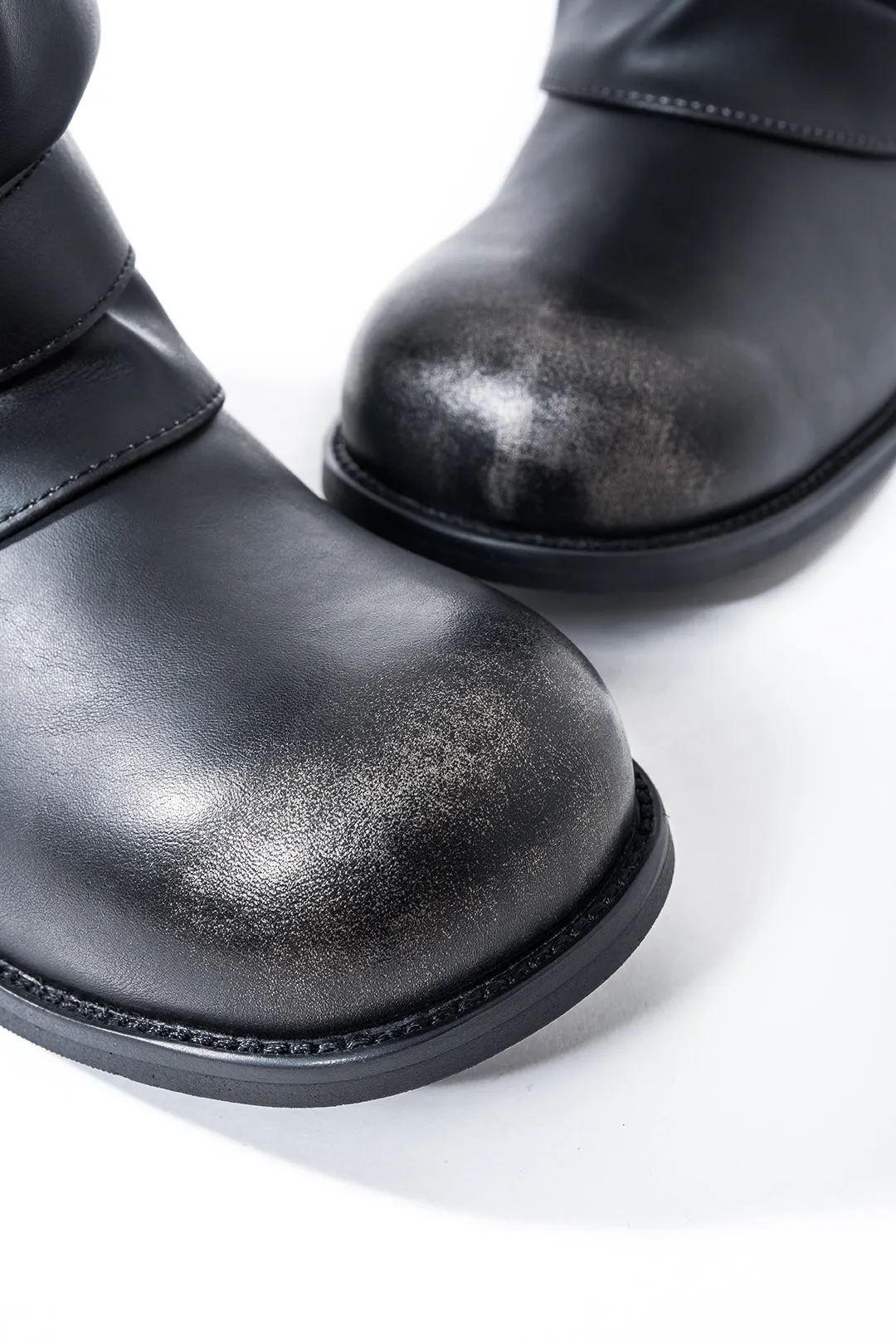 Leather Round Toe Belted Boots sold by Micas product image thumbnail 3