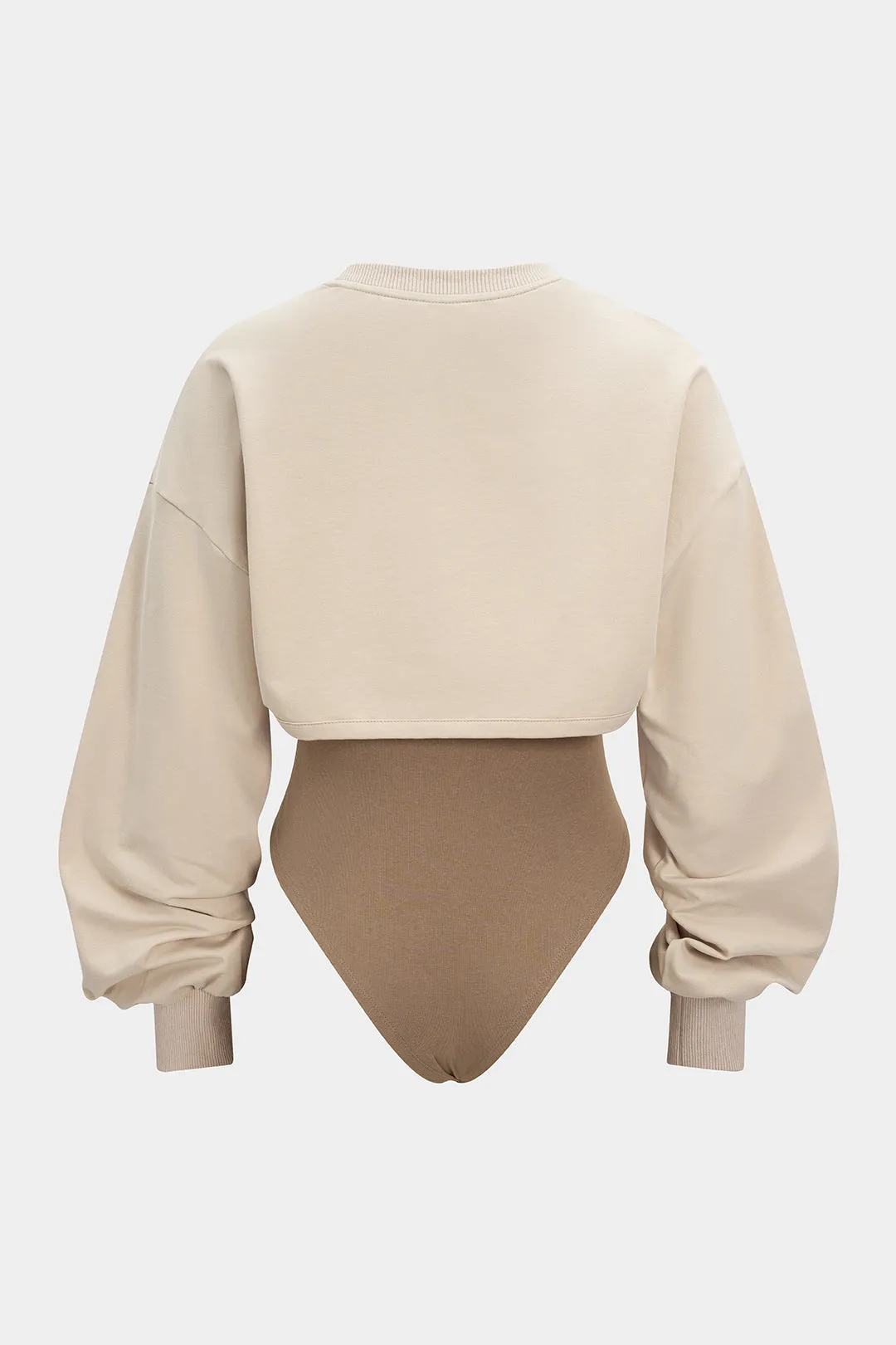 Contrast Two-Piece Long Sleeve Bodysuit sold by Micas product image thumbnail 2