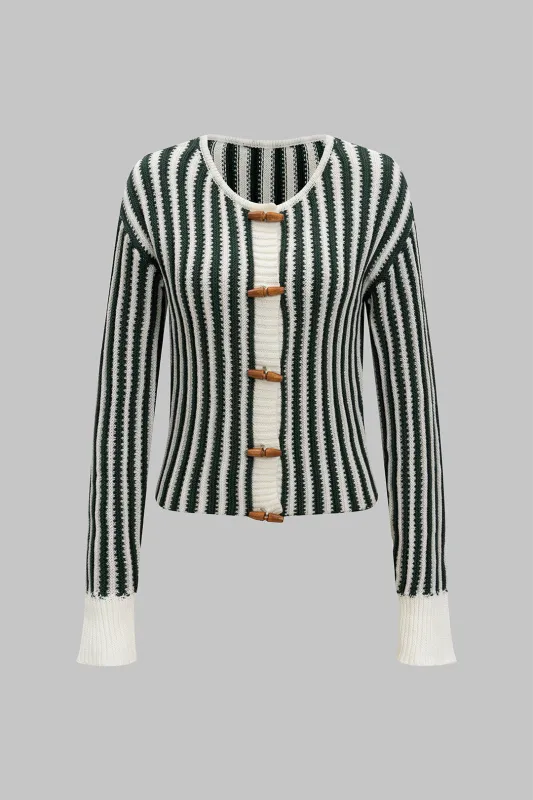 Contrast Button Contrast Cardigan sold by Micas