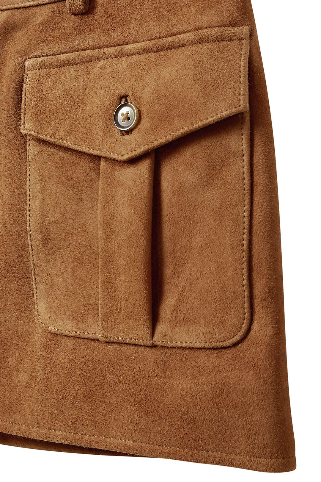 Suede Button Pocket Skirt sold by Micas product image thumbnail 3