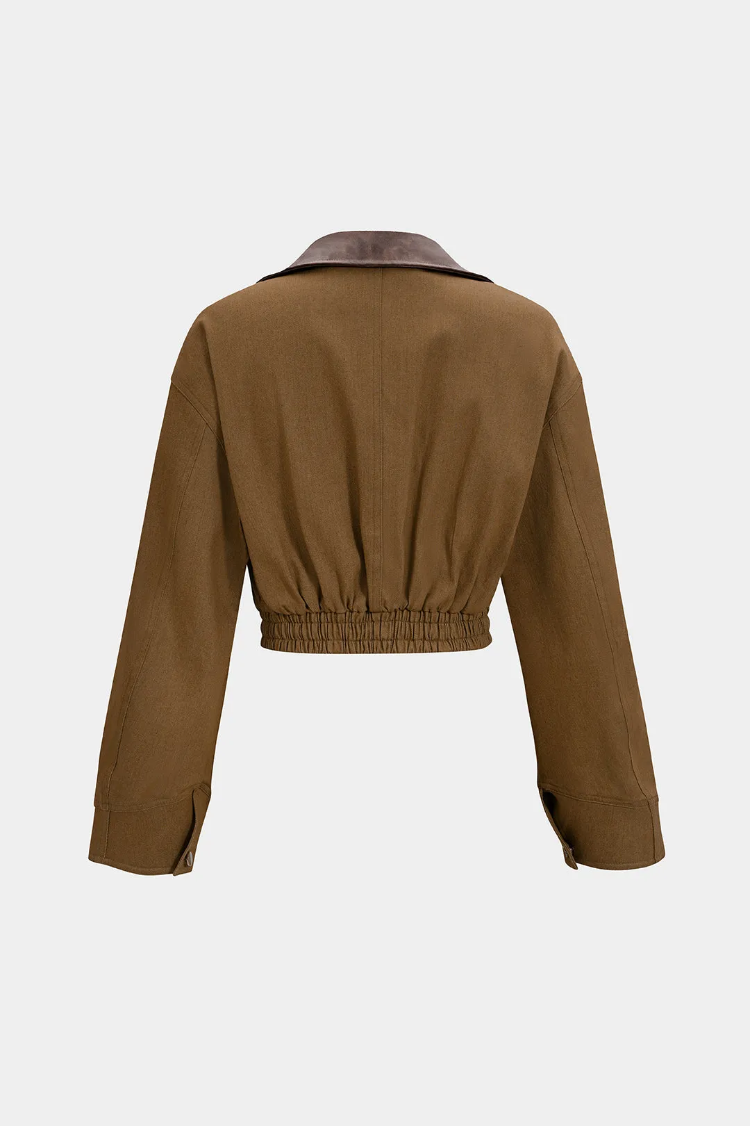 Denim Patchwork Shirred Jacket sold by Micas product image thumbnail 3