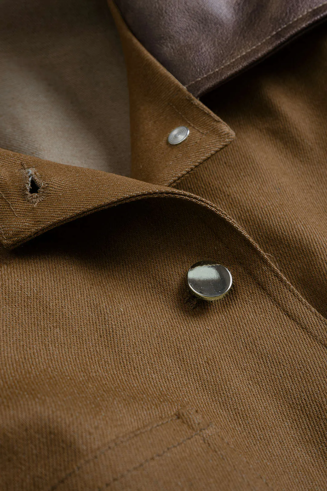 Denim Patchwork Shirred Jacket sold by Micas product image thumbnail 4