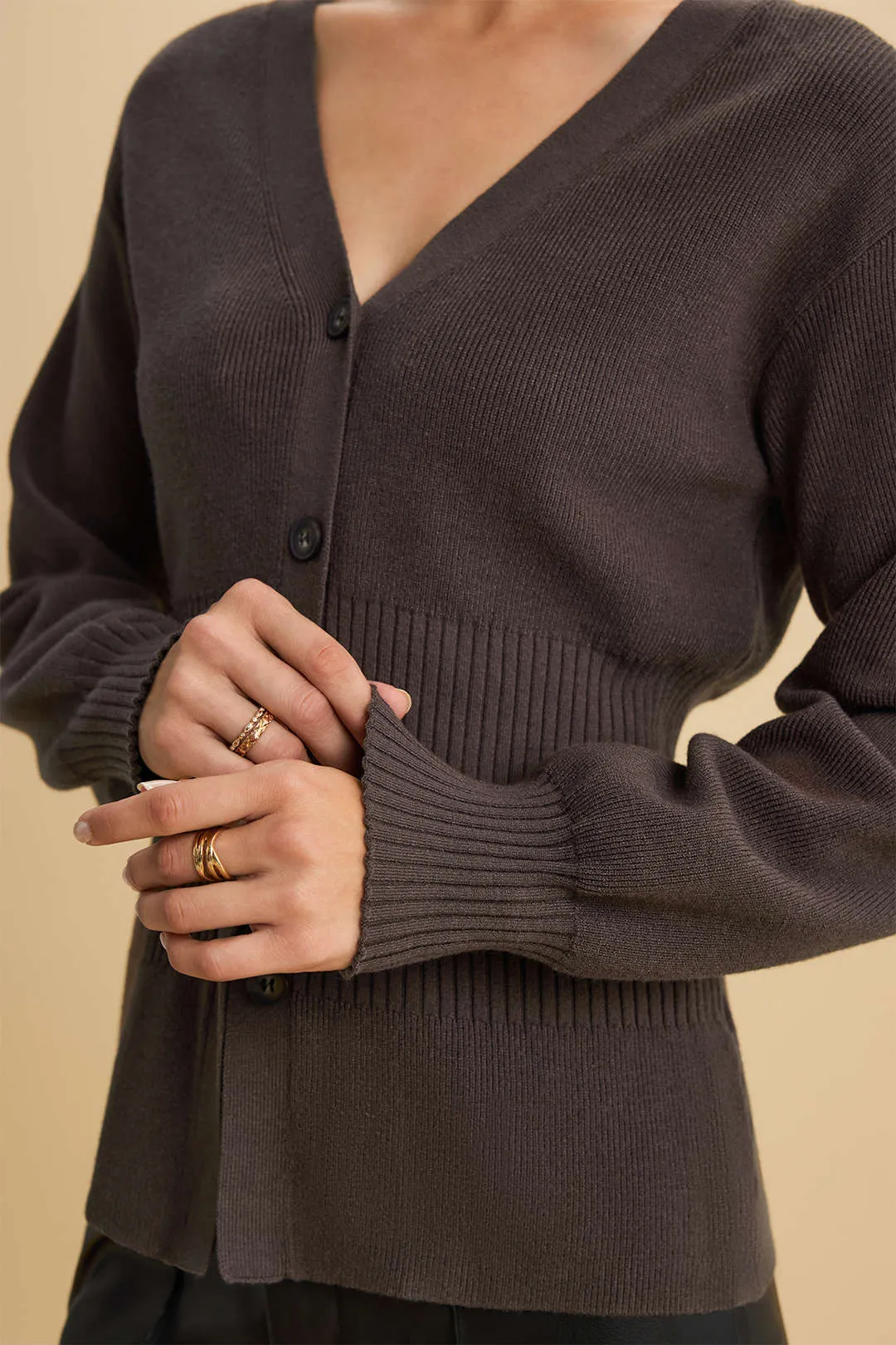 Knit Button Sweater Cardigan sold by Micas product image thumbnail 2