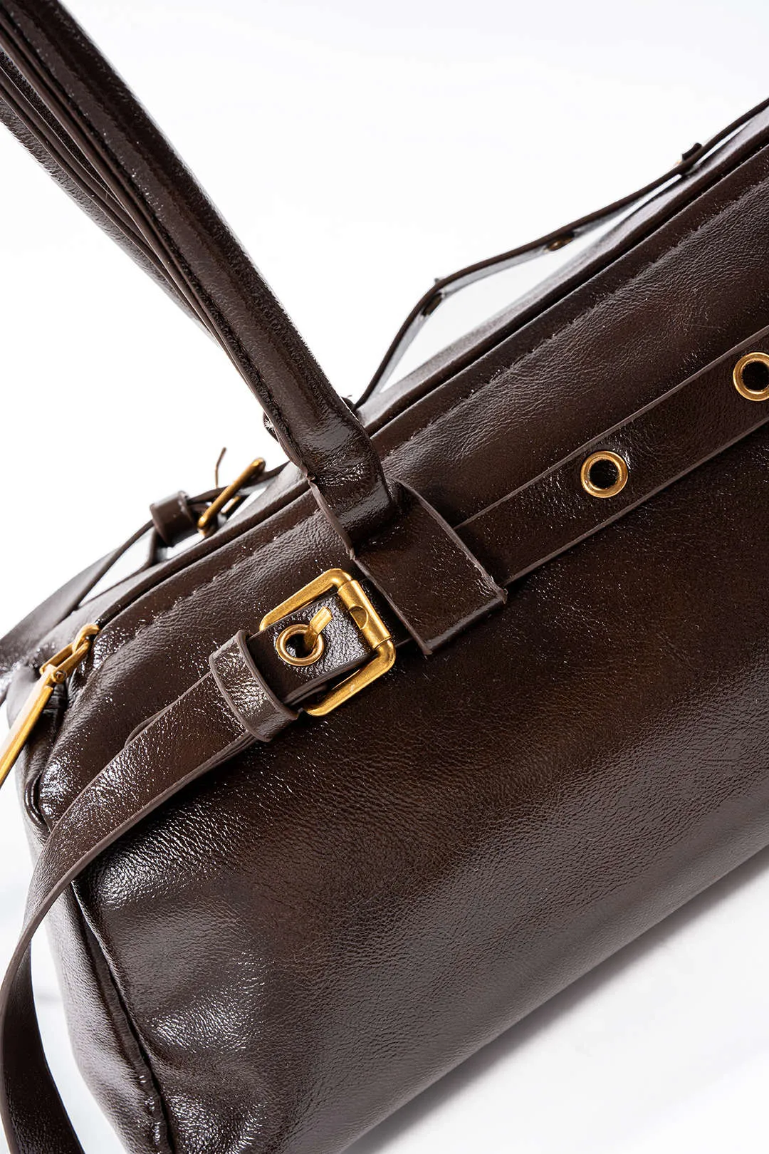 Faux Leather Shoulder Tote Bag sold by Micas product image thumbnail 2