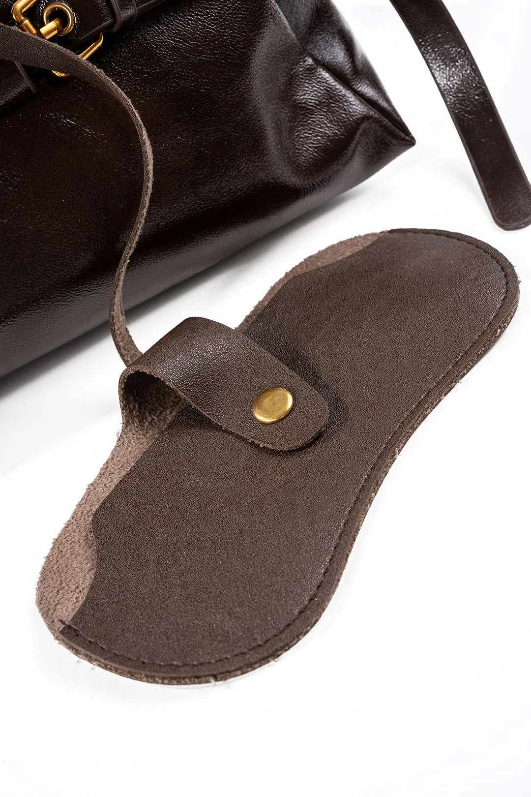 Faux Leather Shoulder Tote Bag sold by Micas product image thumbnail 3