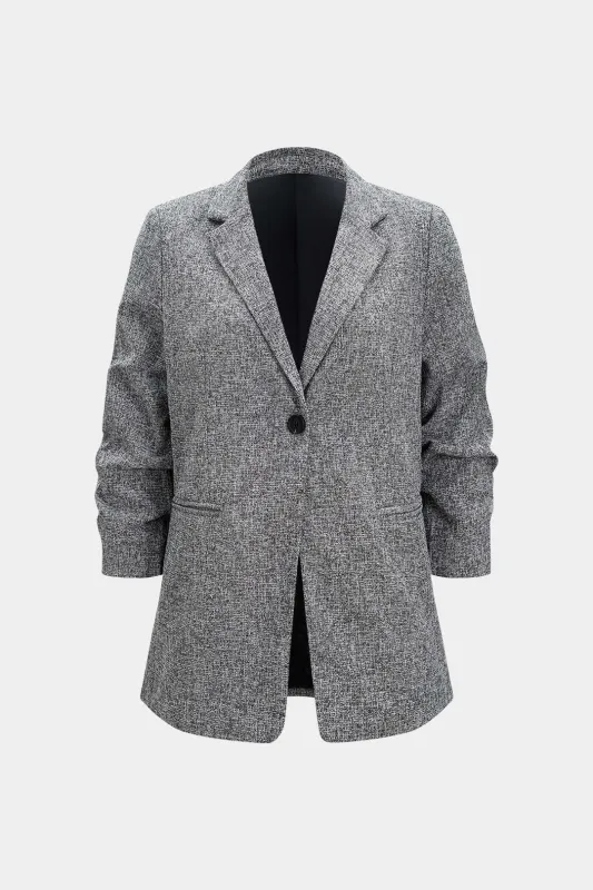 Notched Lapel Shoulder Pads Blazer sold by Micas