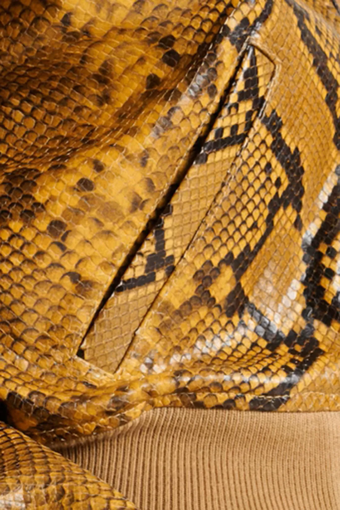 Snake Print Faux Leather Jacket sold by Micas product image thumbnail 3