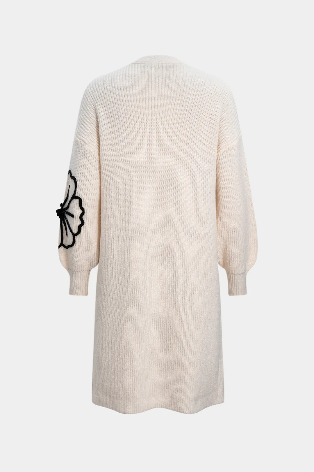 3D Flower Embroidery Sweater Cardigan sold by Micas product image thumbnail 2