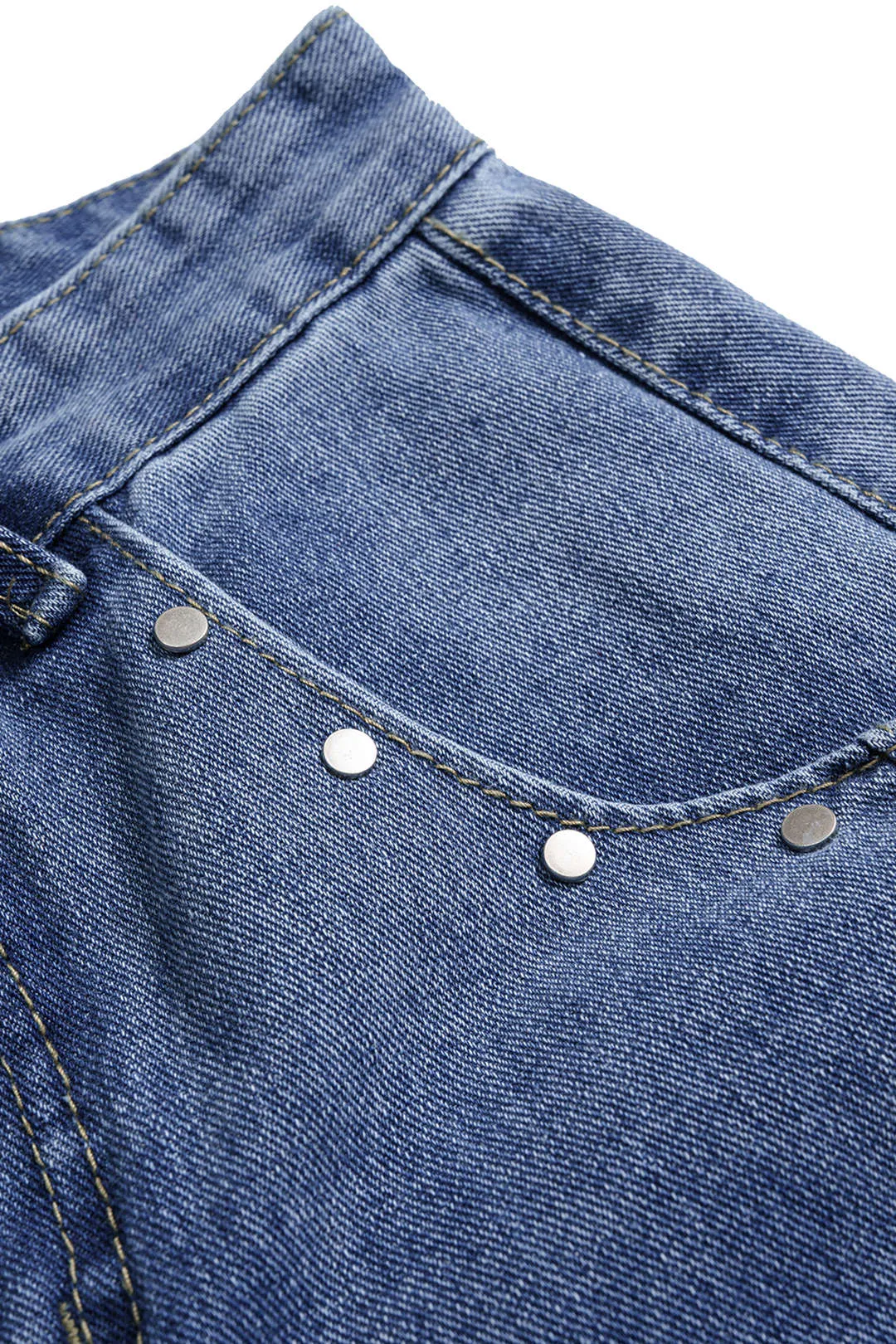 Denim Strappy Belted Jeans sold by Micas product image thumbnail 4