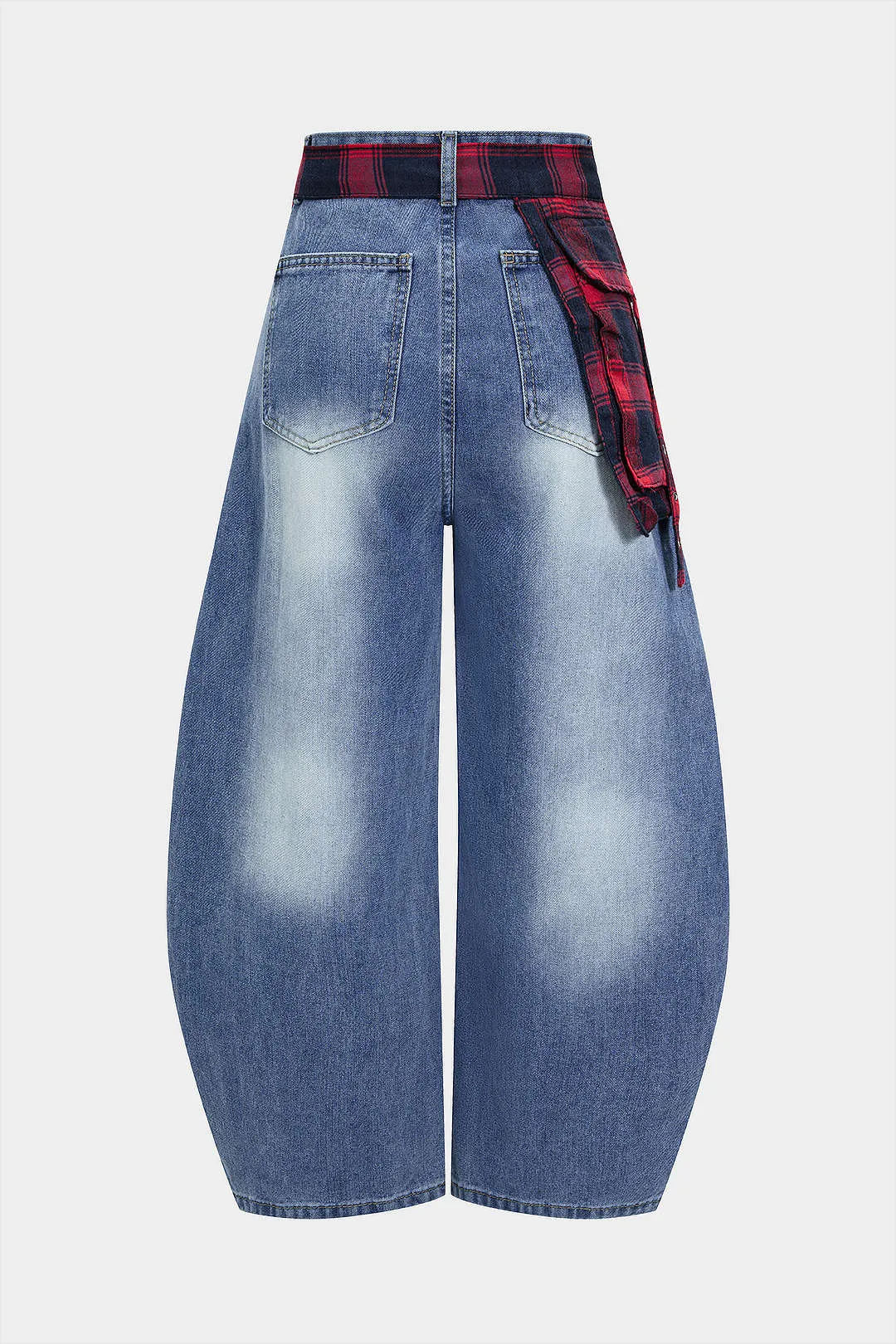 Denim Strappy Belted Jeans sold by Micas product image thumbnail 2