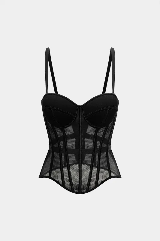 Mesh Bustier Corset Slip Cami Top sold by Micas