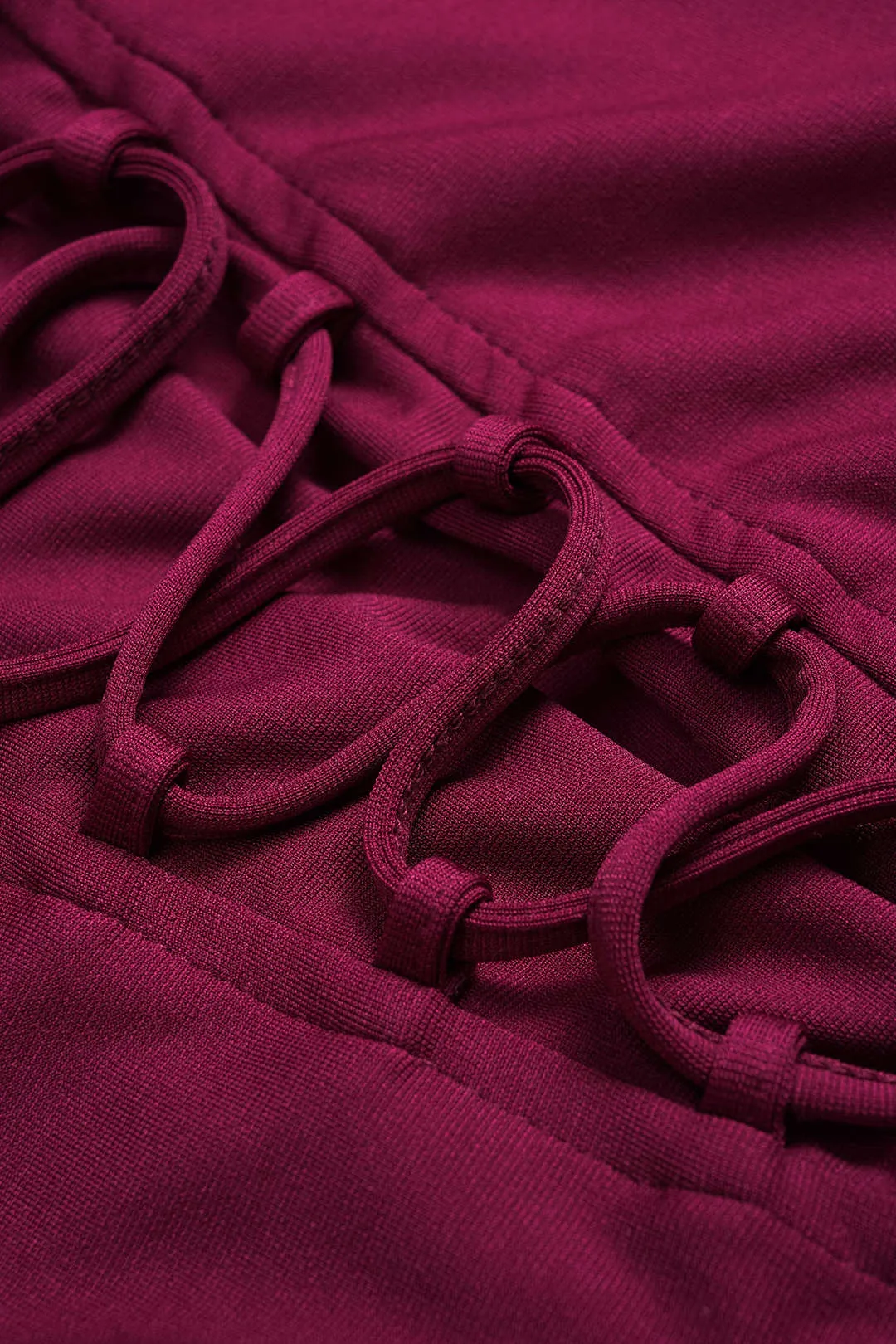 Ruched Corset Tie Back Sleeveless Mini Dress sold by Micas product image thumbnail 3