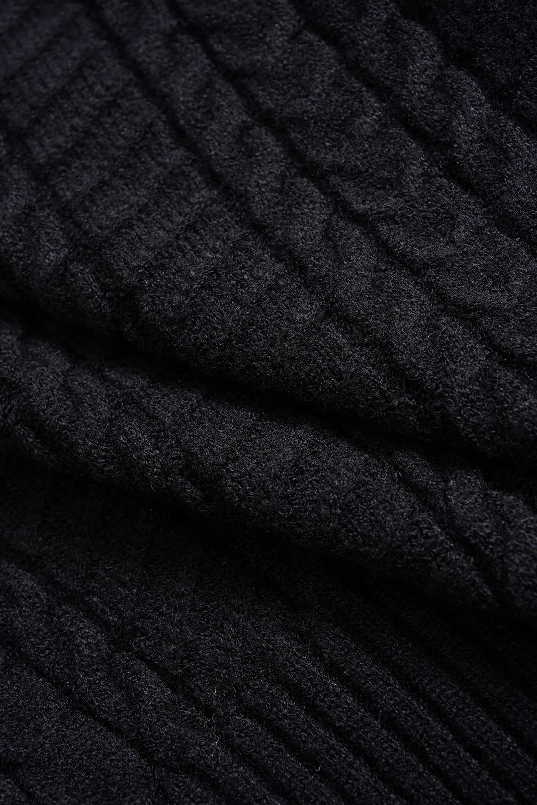 Knit Demin Patchwork Metallic Button Ribbed Cardigan sold by Micas product image thumbnail 4