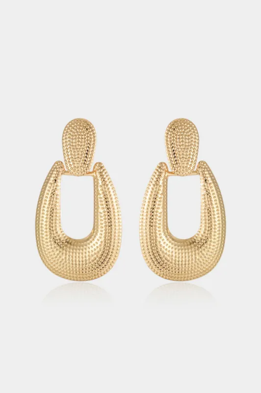 Metallic Geometric Earrings sold by Micas