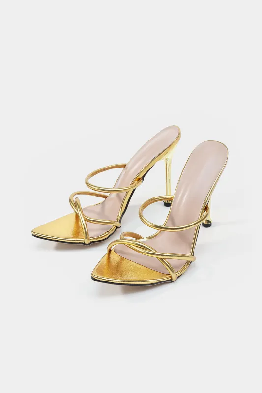 Crossed Pointed Toe High Heels sold by Micas