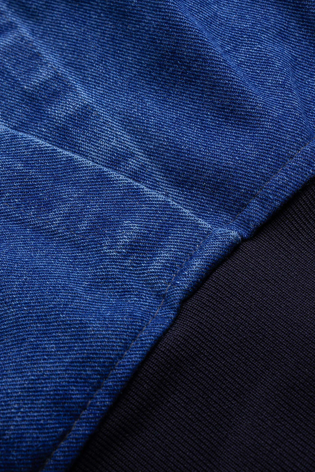 Denim Patchwork Hooded Outerwear sold by Micas product image thumbnail 3