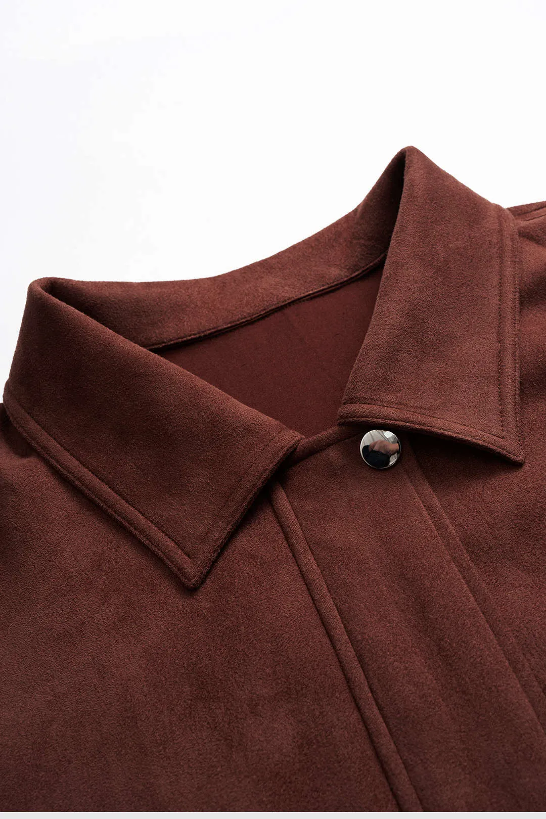 Plus Size Suede Zipper Jacket sold by Micas product image thumbnail 3