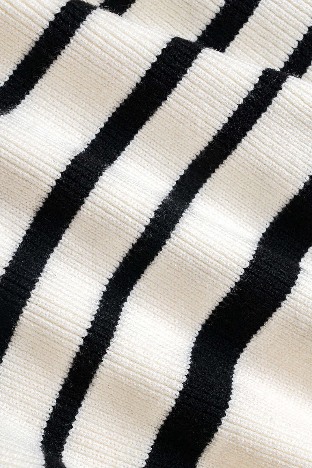 Plus Size Knit Striped Contrast Cardigan sold by Micas product image thumbnail 4
