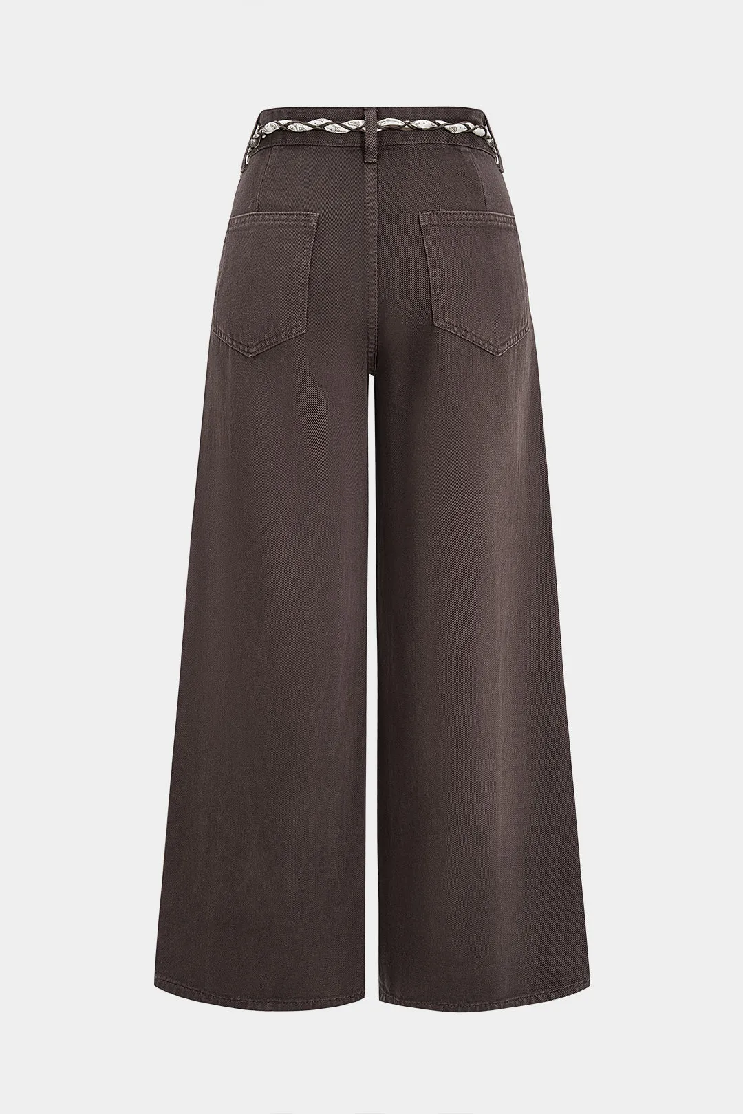 Denim Tie-Up Zipper Pocket Jeans sold by Micas product image thumbnail 2