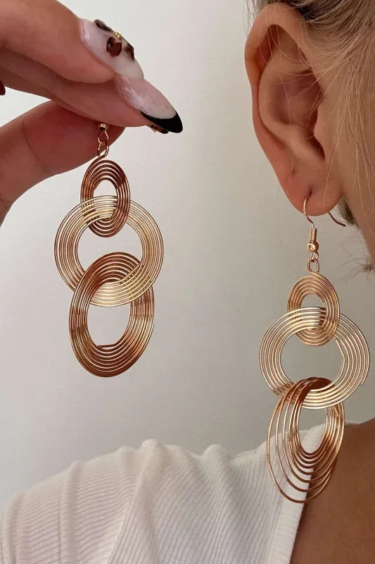 Alloy Geometric Earrings sold by Micas